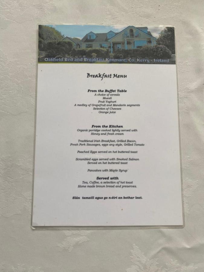 Oakfield Bed and Breakfast Kenmare Εξωτερικό φωτογραφία